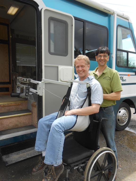 MultiLift Disability Handicap Lift Inside and Outside RV